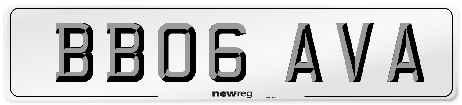 BB06 AVA Number Plate from New Reg